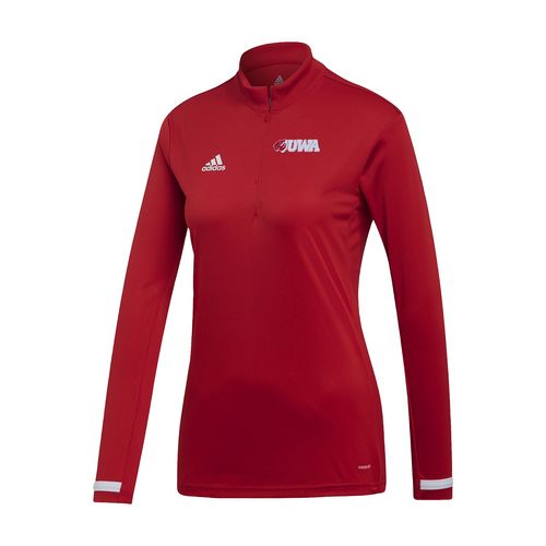 Picture of Women's Team19 1/4 Zip Long Sleeve - power red