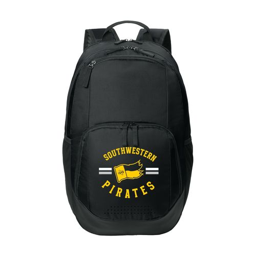Picture of Sport-Tek Rec Backpack - black white