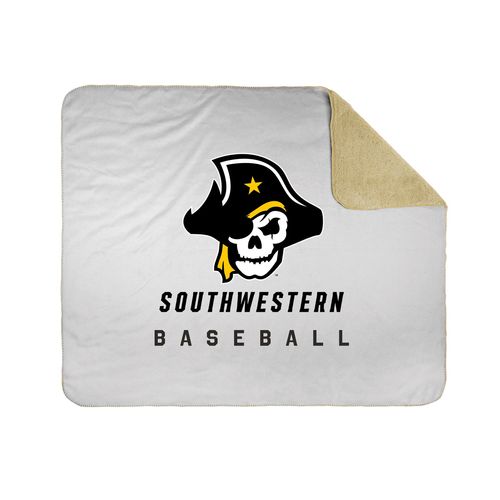 Picture of 50x60 Sherpa Lined Throw Blanket - white