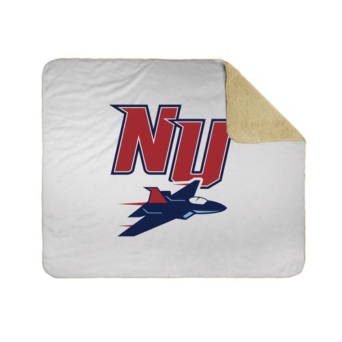 Picture of 50x60 Sherpa Lined Throw Blanket - white