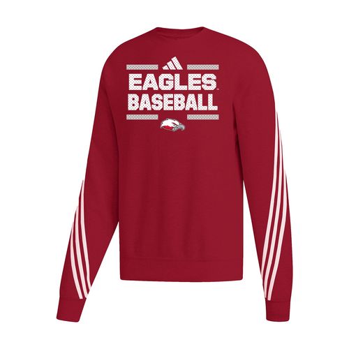 Picture of Women's Cropped 3-Stripe Crew  - Power Red