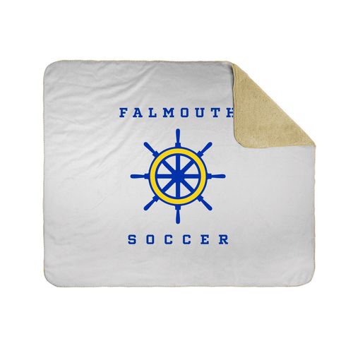 Picture of 50x60 Sherpa Lined Throw Blanket - White