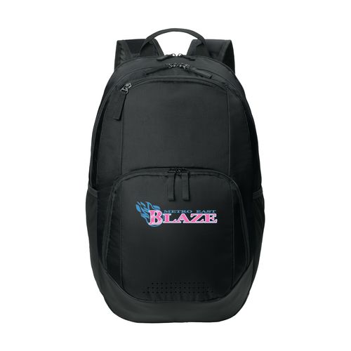 Picture of Sport-Tek Rec Backpack - black white