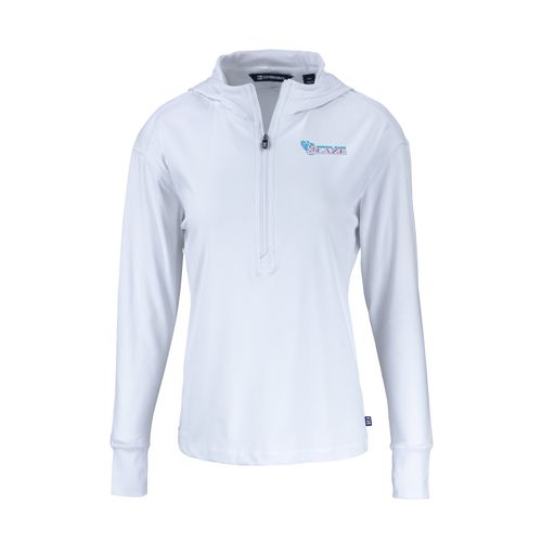 Picture of C&B Womens Daybreak Half Zip Hoodie - White