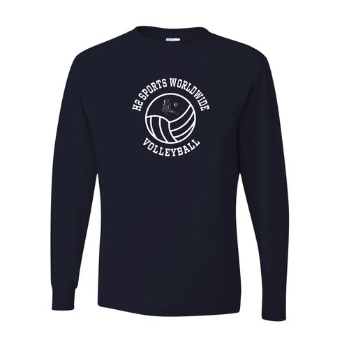 Picture of Youth Dri-Power Long Sleeve T-Shirt - Navy