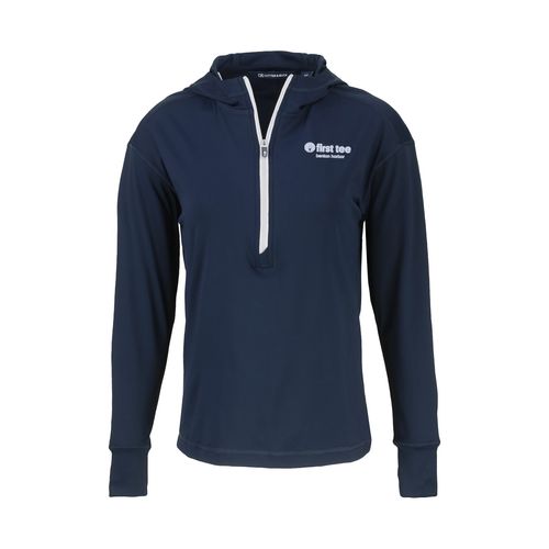 Picture of C&B Womens Daybreak Half Zip Hoodie - Navy Blue