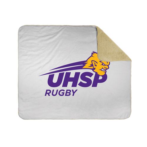 Picture of 50x60 Sherpa Lined Throw Blanket - white