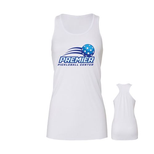 Picture of Women's Flowy Racerback Tank - White