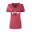 Picture of Women's Semi- Fitted Premium V- Neck T-Shirt  - Red Heather
