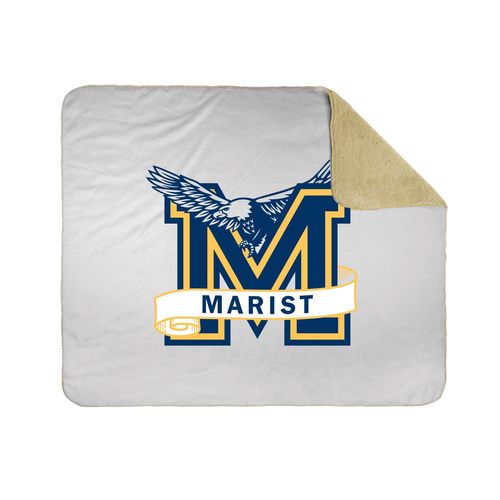 Picture of 50x60 Sherpa Lined Throw Blanket - White