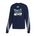 Picture of Women's Cropped 3-Stripe Crew  - Team Navy Blue