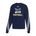 Picture of Women's Cropped 3-Stripe Crew  - Team Navy Blue