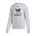 Picture of Women's Cropped 3-Stripe Crew  - Medium Grey Heather