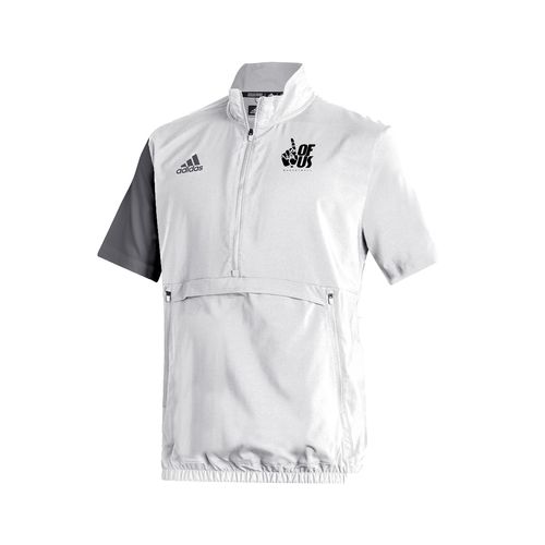 Picture of Stadium 1/4 Zip Woven Short Sleeve - white - grey
