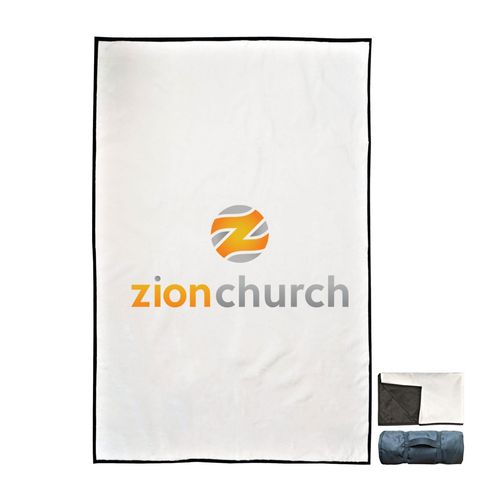 Picture of 50x60 Stadium Blanket with Carry Strap - White