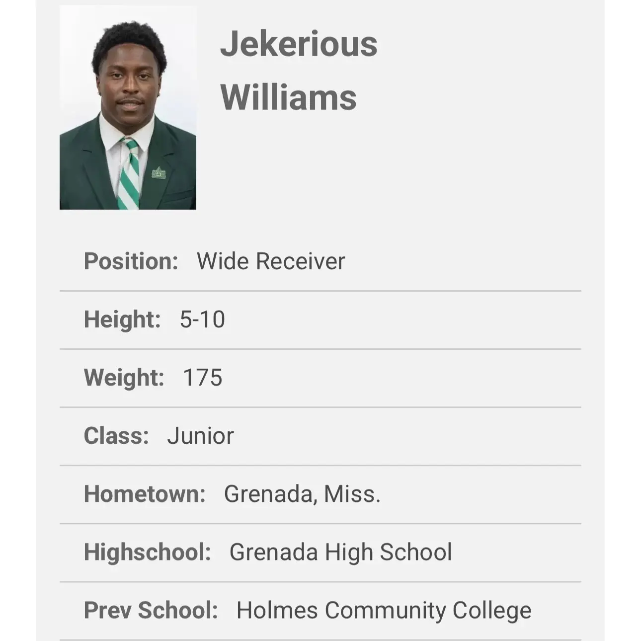 Jekerious Williams