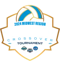 Midwest Region Volleyball Crossover banner logo