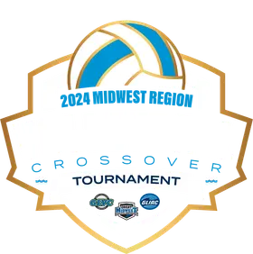 Midwest Region Volleyball Crossover banner logo