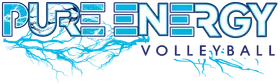 Pure Energy Volleyball banner logo