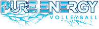 Pure Energy Volleyball banner logo