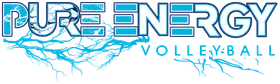 Pure Energy Volleyball banner logo