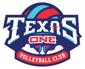 Texas One Volleyball Club banner logo