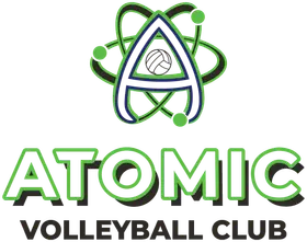 ATOMIC Volleyball Club banner logo