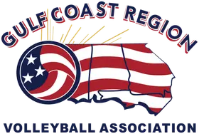 Gulf Coast Region Volleyball Association banner logo