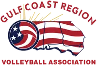 Gulf Coast Region Volleyball Association banner logo