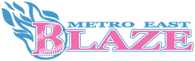 Metro East Blaze Softball banner logo